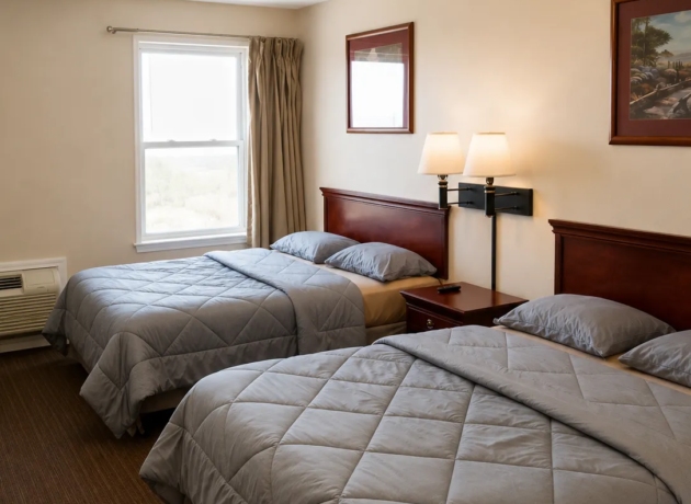 Double queen room at Tumbleweed Inn & Suites